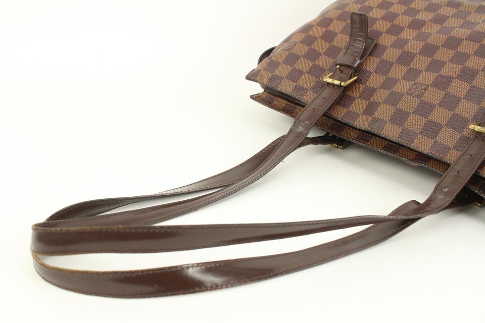 Louis Vuitton Damier Ebene Chelsea Zip Tote Shoulder Bag
