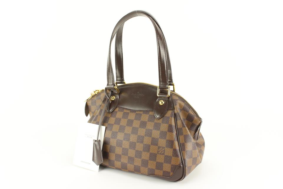 Louis Vuitton Discontinued Damier Ebene Verona PM Bowler Shoulder Bag 20lk53s