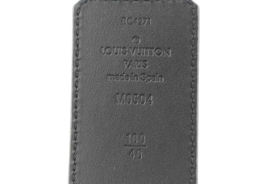 Louis Vuitton LV Diamond 40mm Reversible Belt, Grey, 100