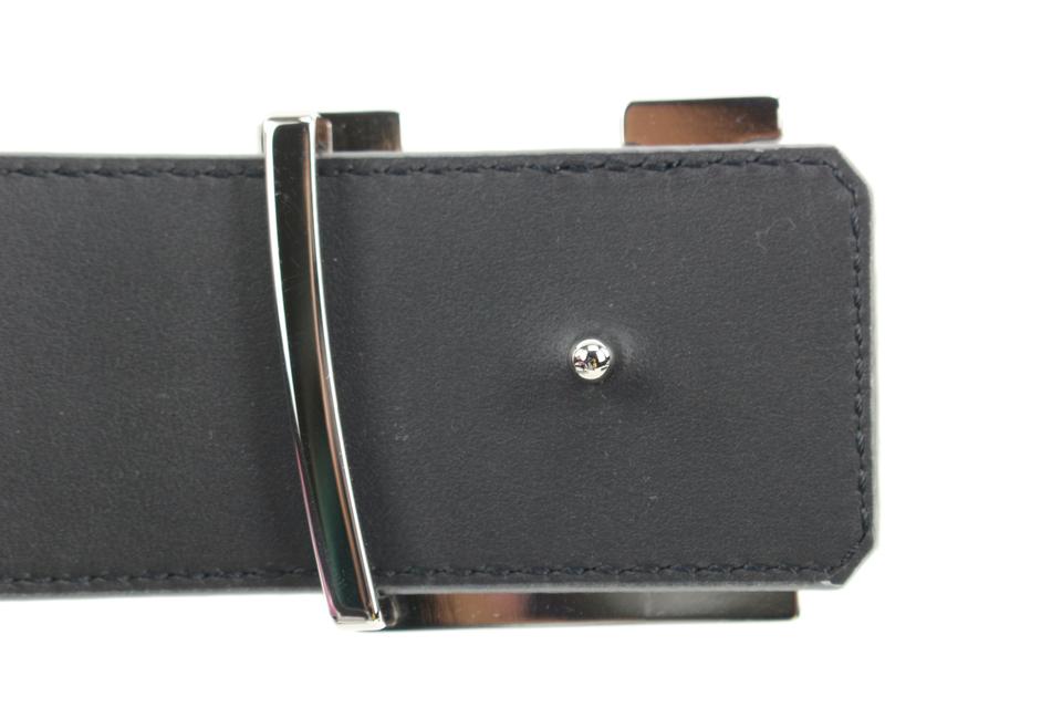 Louis Vuitton LV Pyramide Glitter 40mm Reversible Belt Silver/Black
