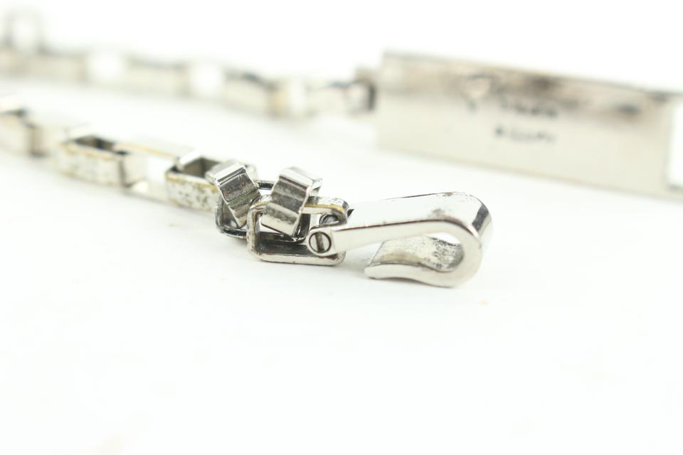 LOUIS VUITTON Essential V Supple Bracelet Silver 376089
