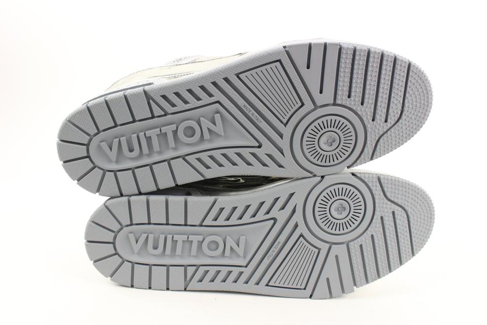 Louis Vuitton Mens Virgil Abloh Sneaker Silver / Tan EU 42 / UK 8 Silvery  Leather ref.1005613 - Joli Closet