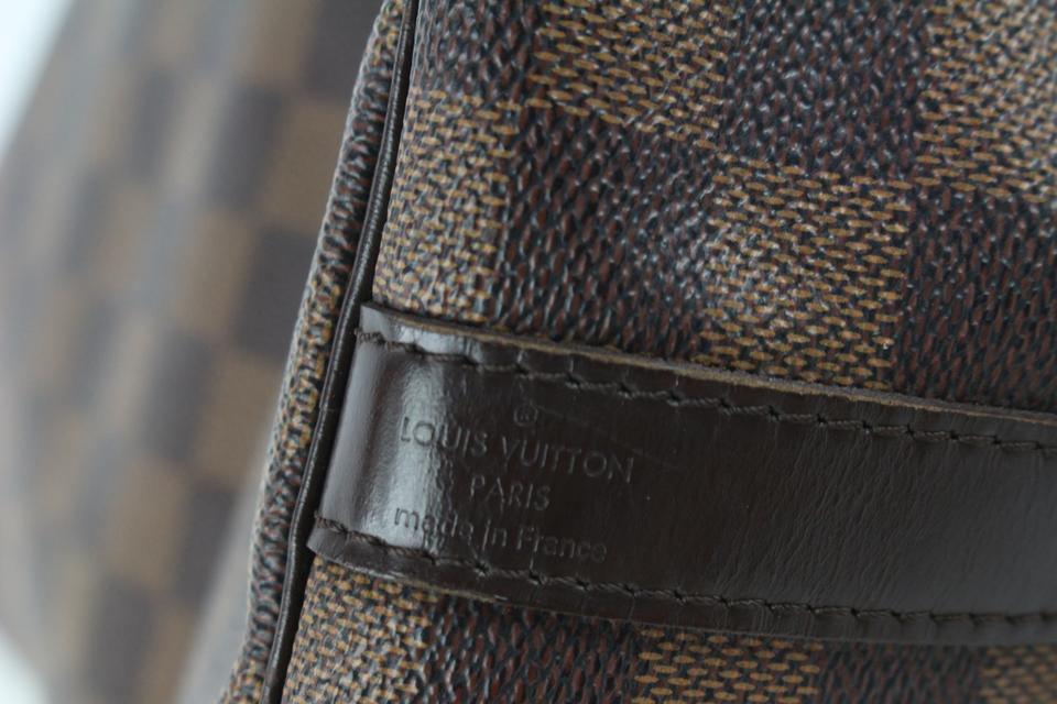 Louis Vuitton Speedy Bandouliere Damier Ebene 35 Brown in Coated