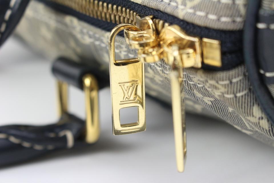 Louis Vuitton Lockit Handbag in Dark Blue Monogram Canvas and Blue