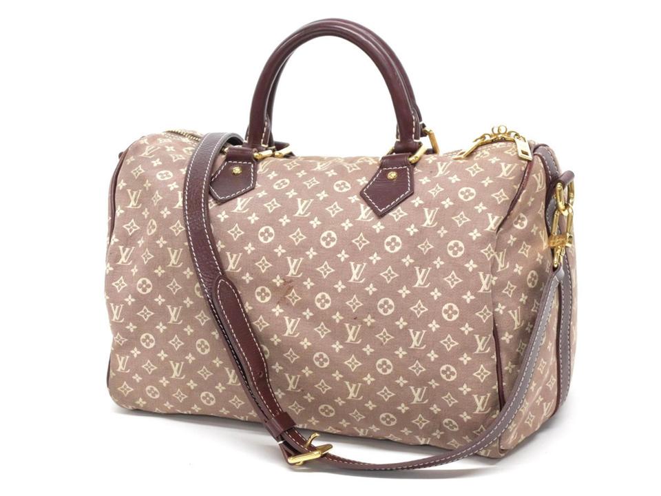 Louis Vuitton Sepia Monogram Mini Lin Idylle Speedy Bandouliere 30 with Strap 240257