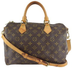 Louis Vuitton Monogram Speedy Bandouliere 30 - Brown Handle Bags, Handbags  - LOU800121