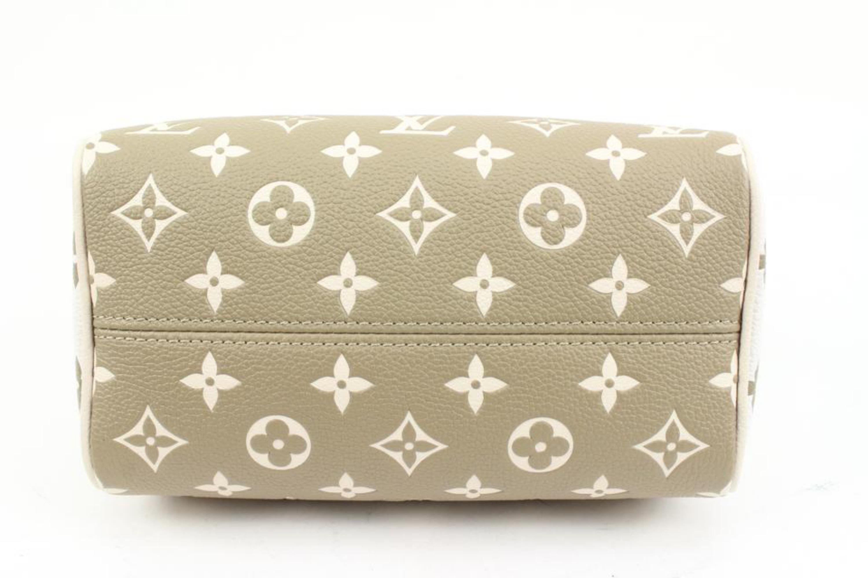 Louis Vuitton - Speedy 35 Monogrammouflage Khaki Leather Cloth ref.303277 -  Joli Closet