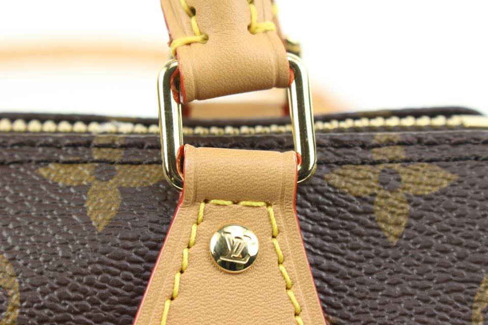 Louis Vuitton Speedy Bandouliere Monogram Nano Brown in Coated