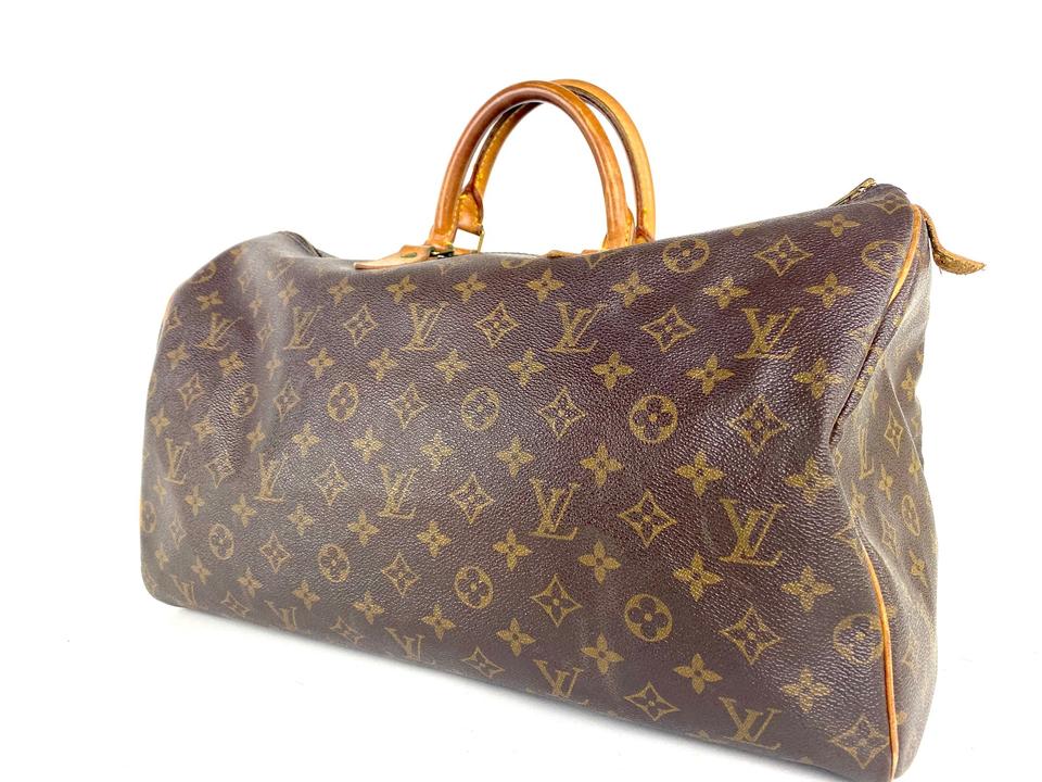Louis Vuitton Speedy Monogram 40 Brown in Coated Canvas/Leather