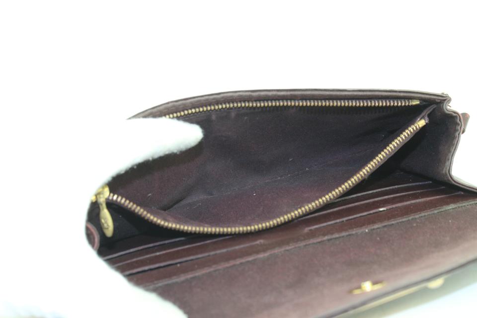 Louis Vuitton Monogram Vernis Zippy Wallet Amarante