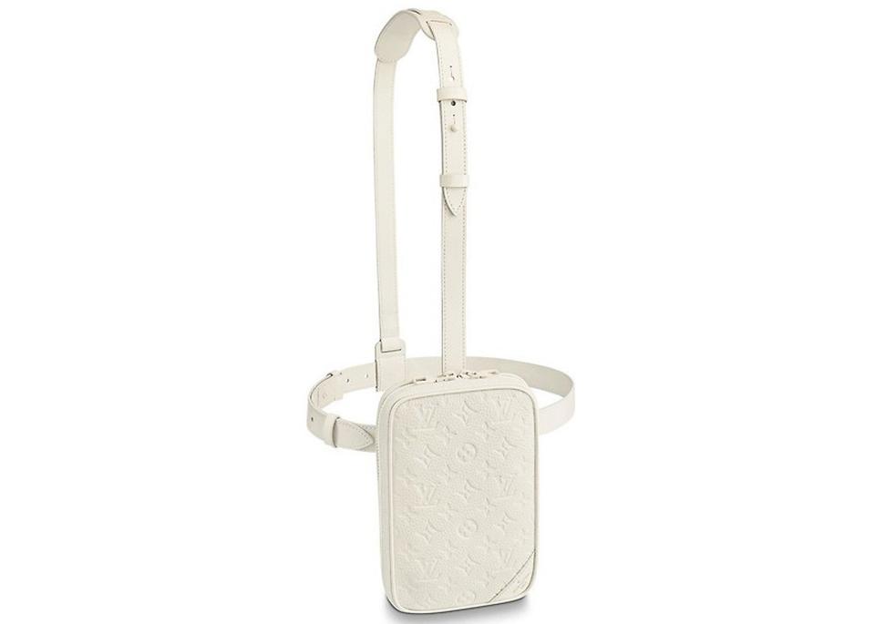 white lv sling bag