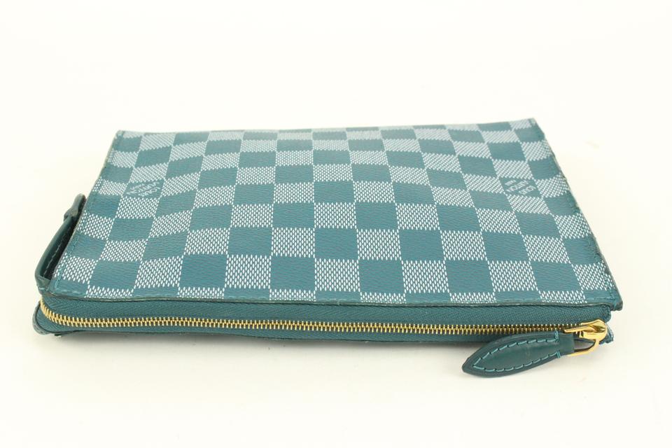 Louis Vuitton Damier Azur Pattern Coated Canvas Belt Kit