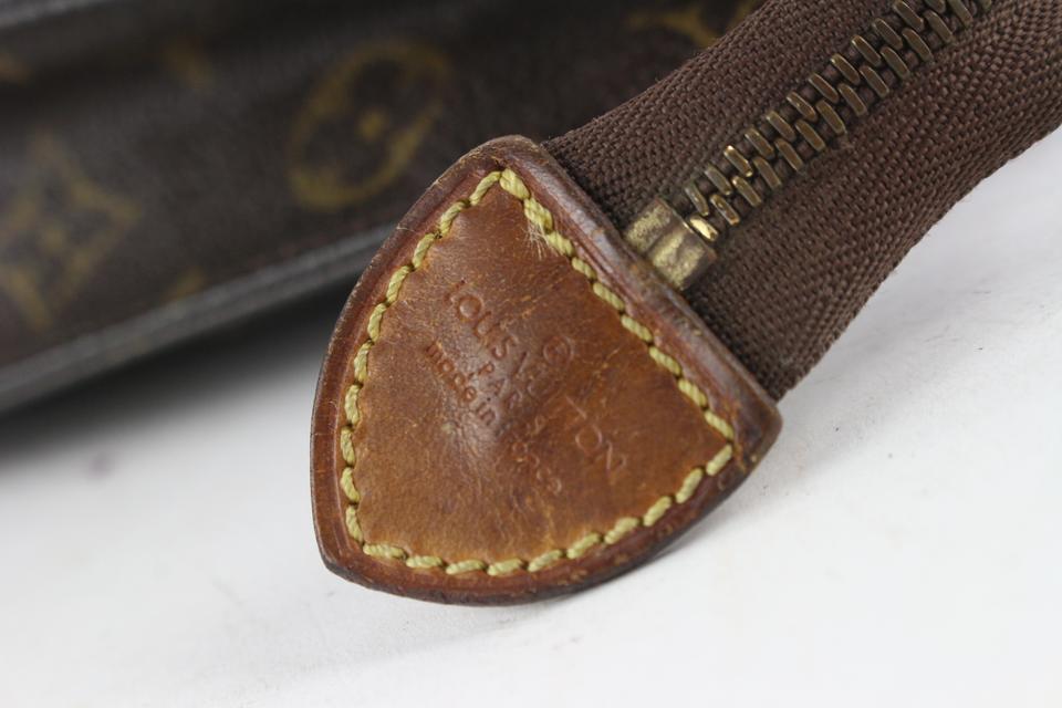 Louis Vuitton Toiletry Monogram Pouch 26 Brown Canvas with Crossbody Strap