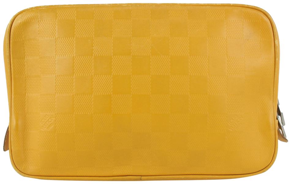 Louis Vuitton Cup bag number 0000 RARE and COLLECTOR Yellow Dark grey  Caramel Leather Cotton Polyester Metal ref.780588 - Joli Closet
