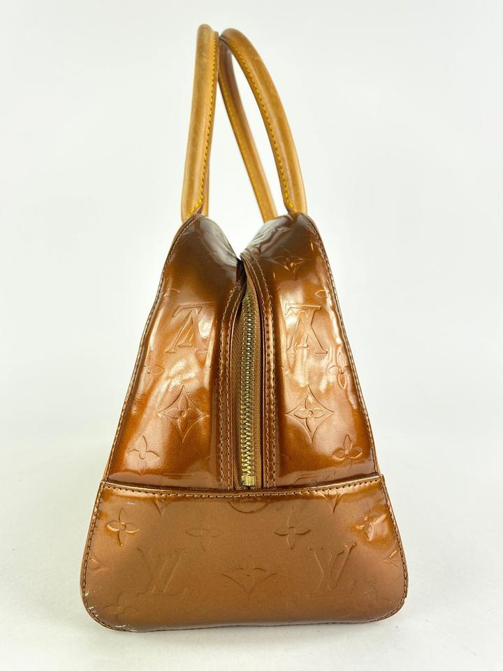 Louis Vuitton Brown Monogram Vernis Copper Bronze Tompkins Square Bag 862136