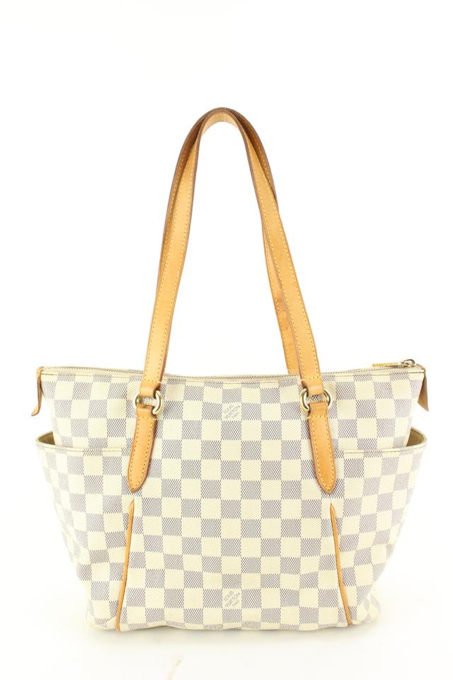 Louis Vuitton Damier Azur Totally PM Zip Tote Shoulder Bag 97lz711s