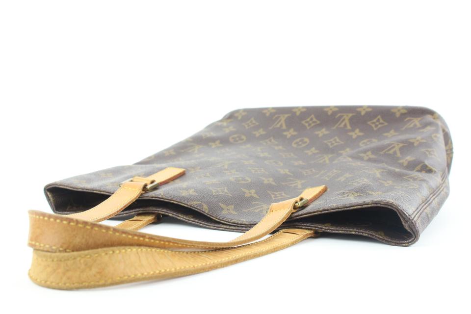 Louis Vuitton M55210 Monogram Griet Shoulder Tote Bag Brown Leather Used