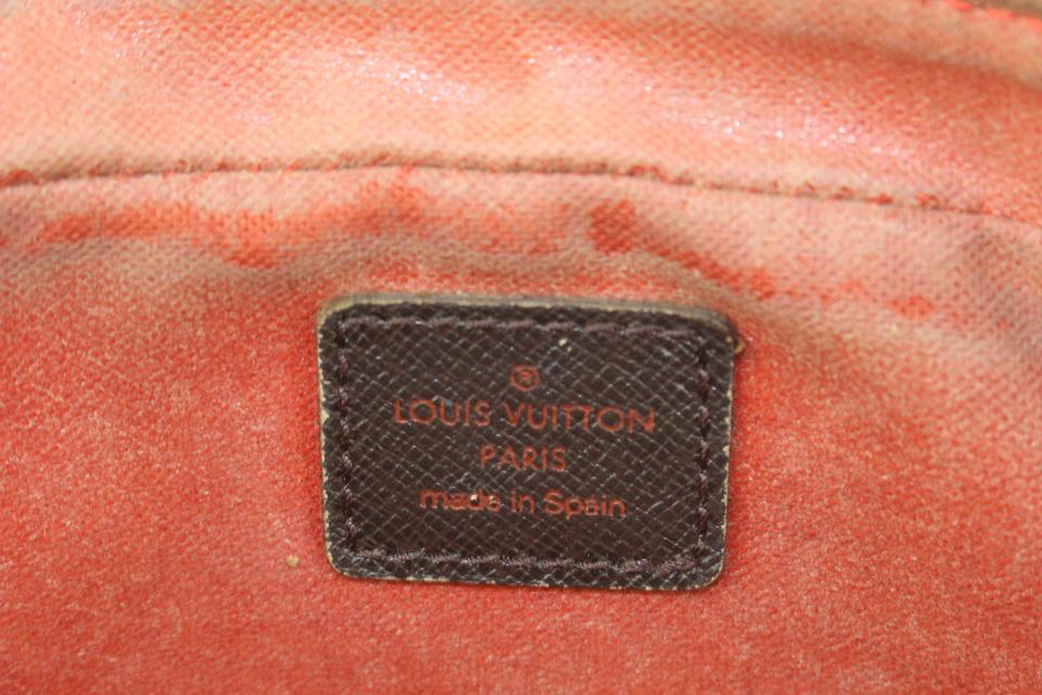 Louis Vuitton Brown Damier Ebene Pochette Trousse Leather Cloth Pony-style  calfskin ref.991298 - Joli Closet