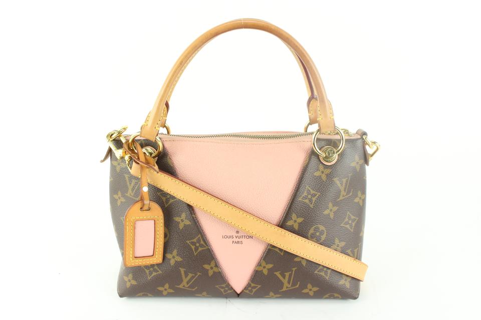pink and brown louis vuitton purse