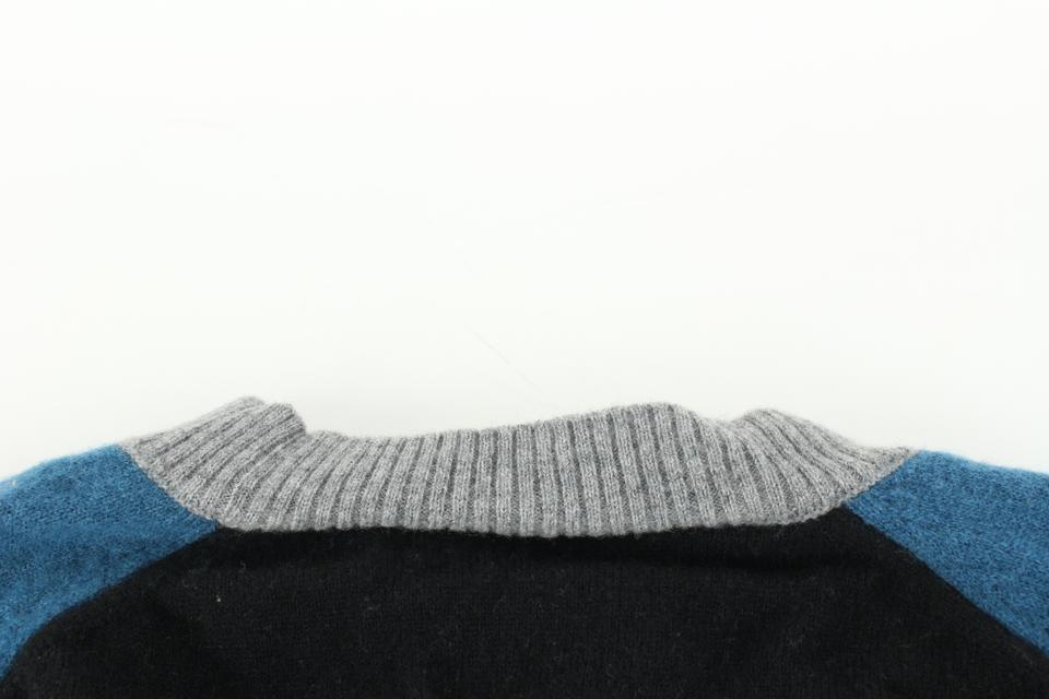 Louis Vuitton VIrgil Abloh Black x Blue Long Sleeve Sweater Shirt 3lz5 –  Bagriculture
