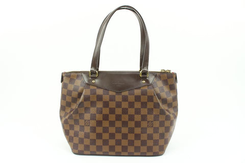 Louis Vuitton Discontinued Damier Ebene Westminster PM Zip Tote Bag s27lv4