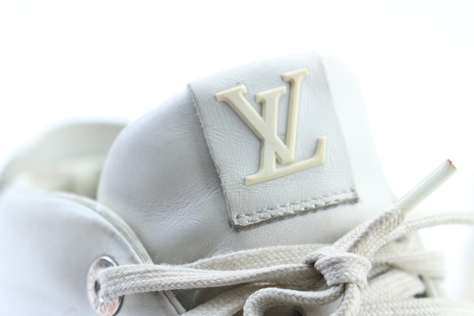 Louis Vuitton Men's White Leather Fuselage Sneaker Boot – Luxuria