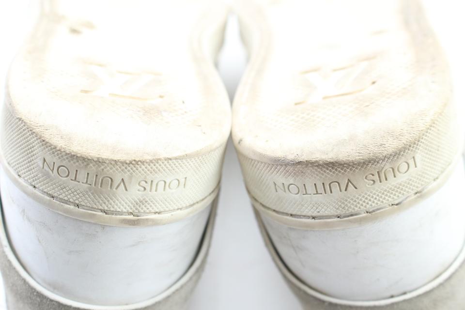 Leather mules Louis Vuitton White size 39.5 EU in Leather - 35577174