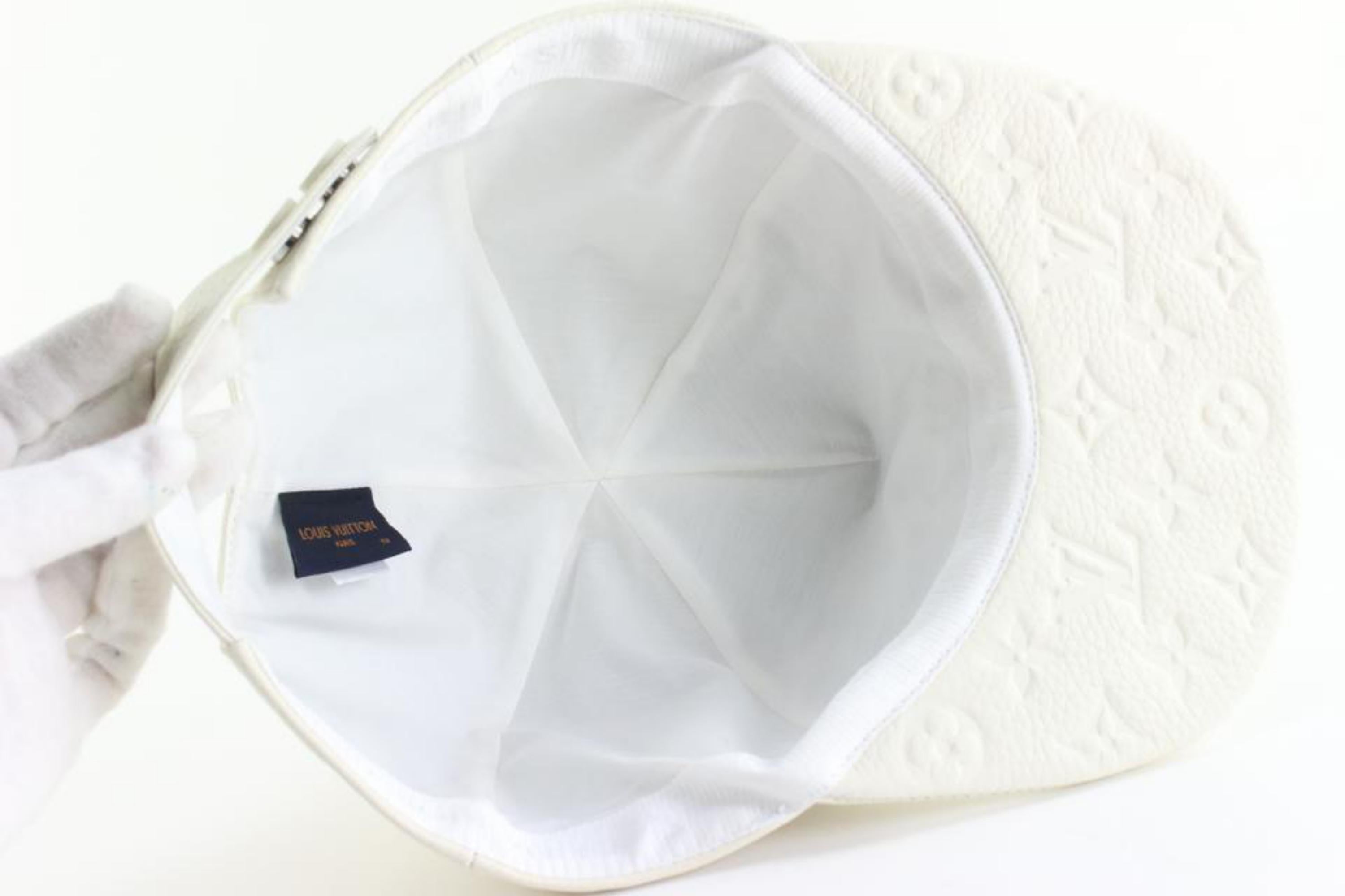 Louis Vuitton 1.0 Cap Embossed Monogram Leather White in Taurillon Leather  with White - US