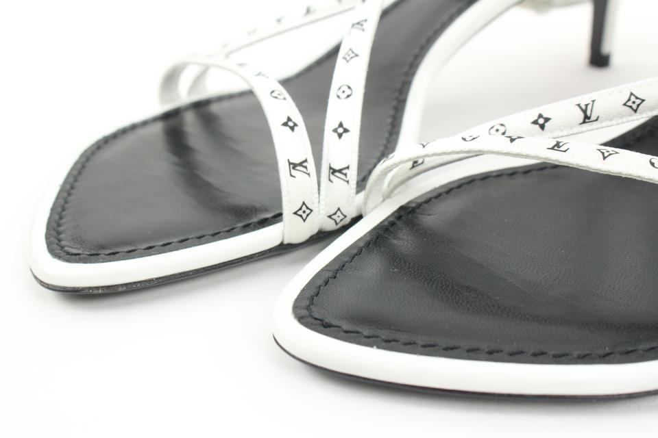 Louis Vuitton White Monogram Strap Sandals - Louis Vuitton