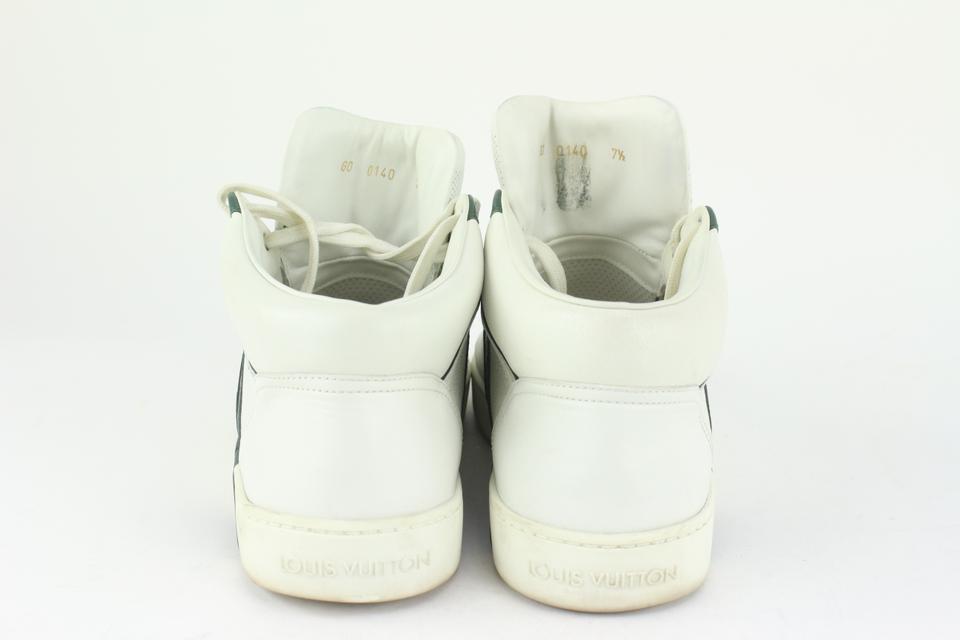 louis vuitton green and white sneakers