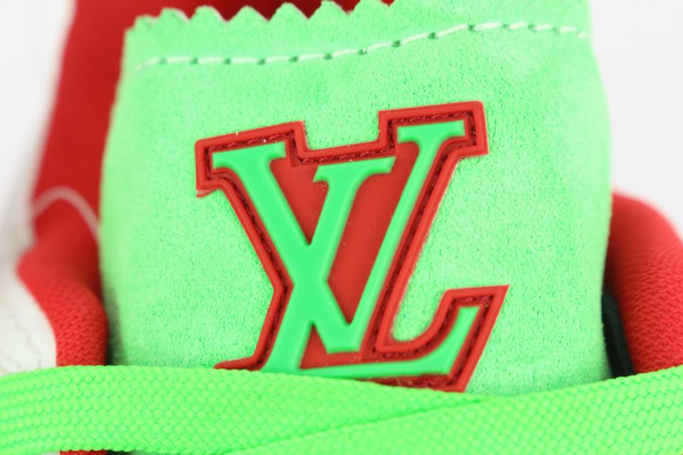 Louis Vuitton Men's 10.5 US Virgil Abloh Trainer Red Neon NYC Soho 