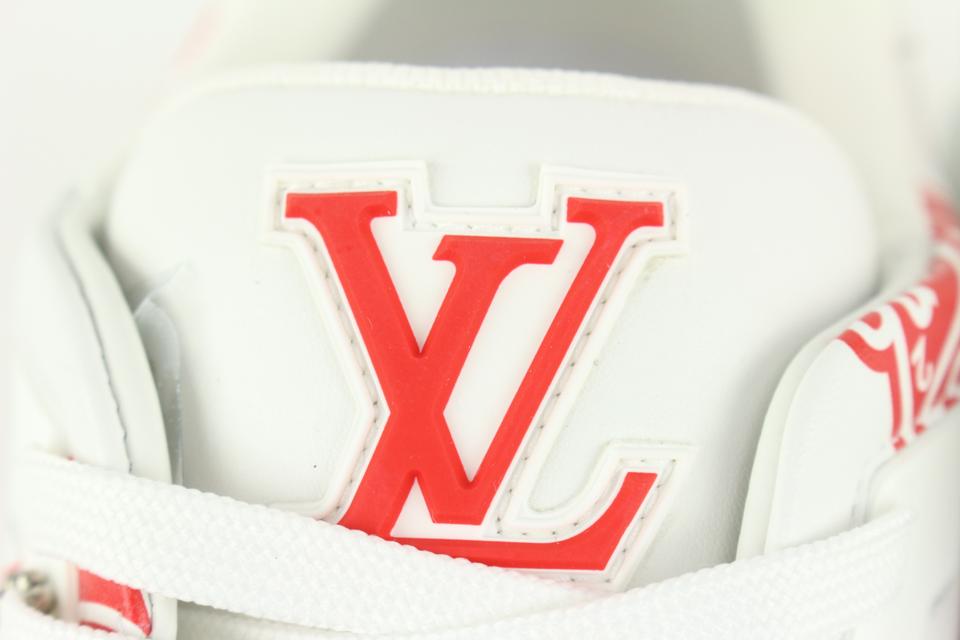 Louis Vuitton Mens Virgil Abloh x Nigo LV Made Heart Trainer Black / Red EU 40.5 / UK 6.5