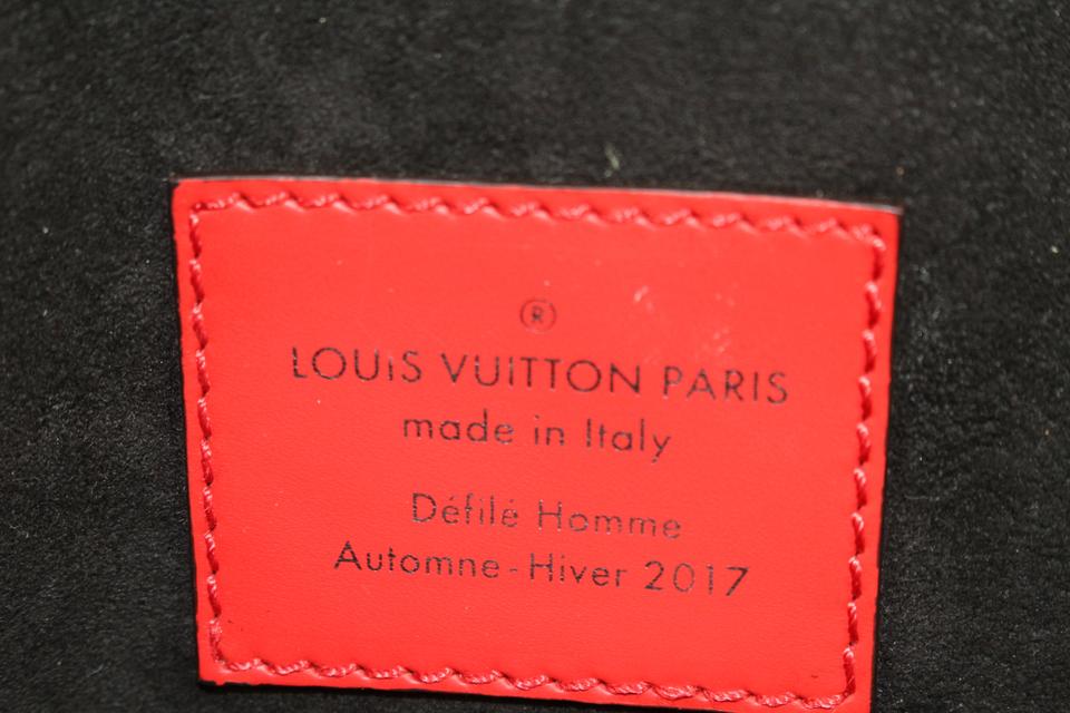 Louis Vuitton Black Epi Leather X Supreme Luggage Tag Louis