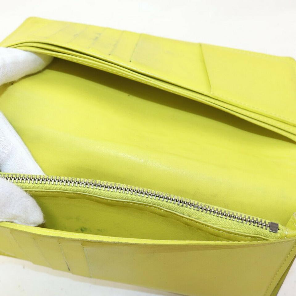 Louis Vuitton Damier Infini Wrap Bracelet Neon Yellow Green M6006 Size. 19