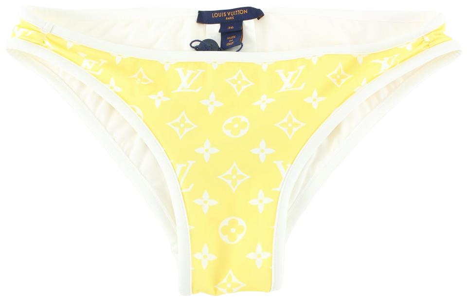 Louis Vuitton Size 36  Small Yellow Monogram Bikini 4lz822s