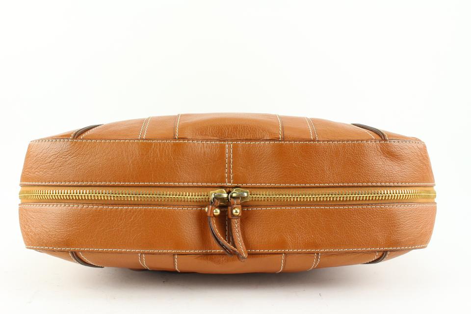 Marc Jacobs Brown Leather Pocket Tote Bag 2MJ111
