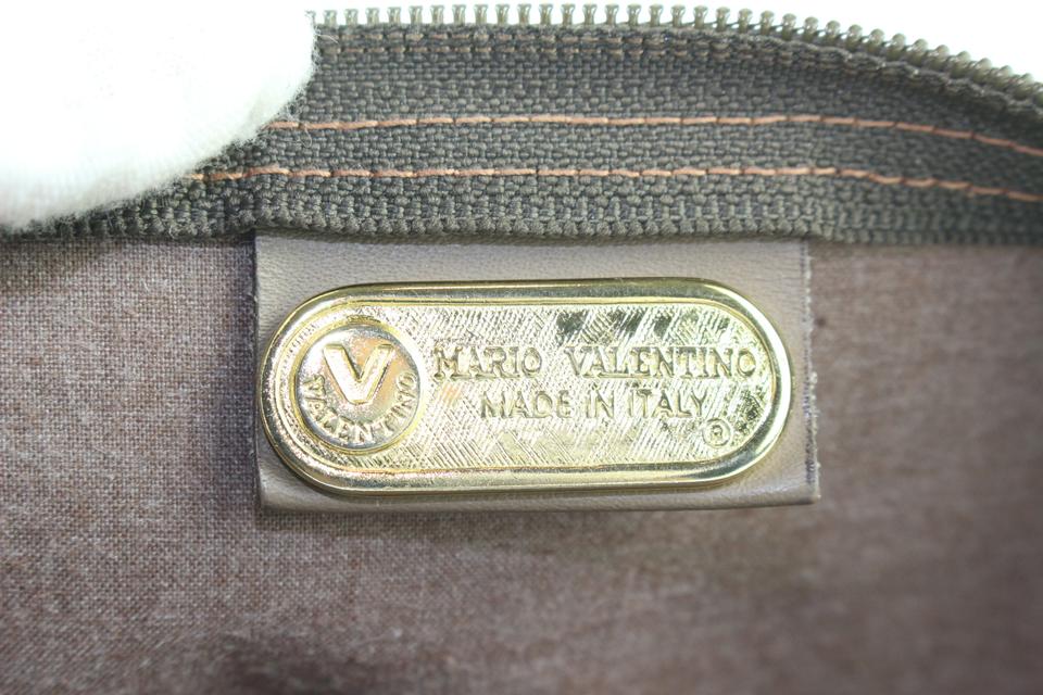 Mario Valentino Brown Monogram Logo Zip bag – Bagriculture
