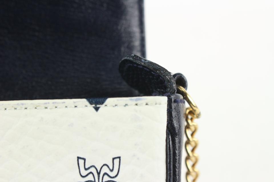 MCM White Monogram Visetos Mini Chain Crossbody Bag 112m3 – Bagriculture