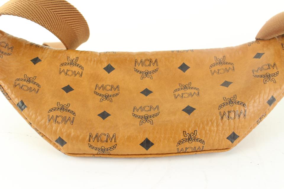 MCM Cognac Monogram Visetos Belt Bag 35m62s For Sale at 1stDibs