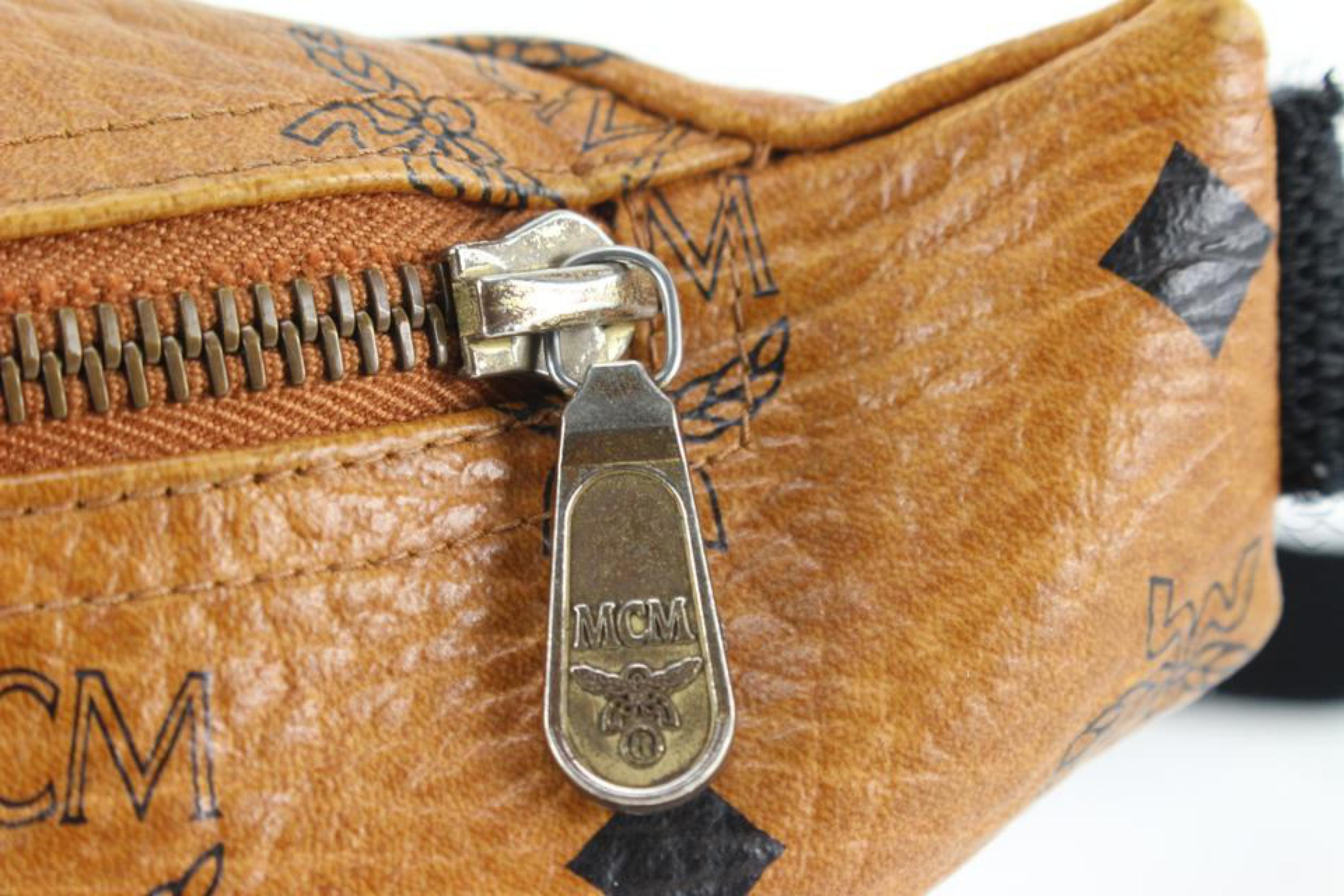 Mcm Visetos Leather-trimmed Crossbody Bag w/ Tags