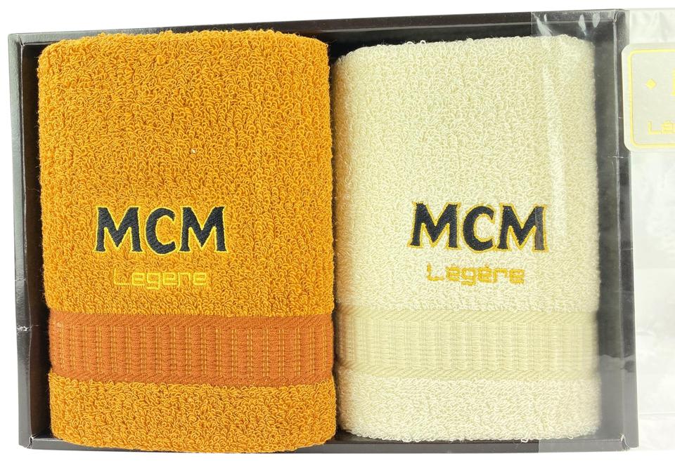 MCM Cognac Towel Set for Hand or Face 11m520