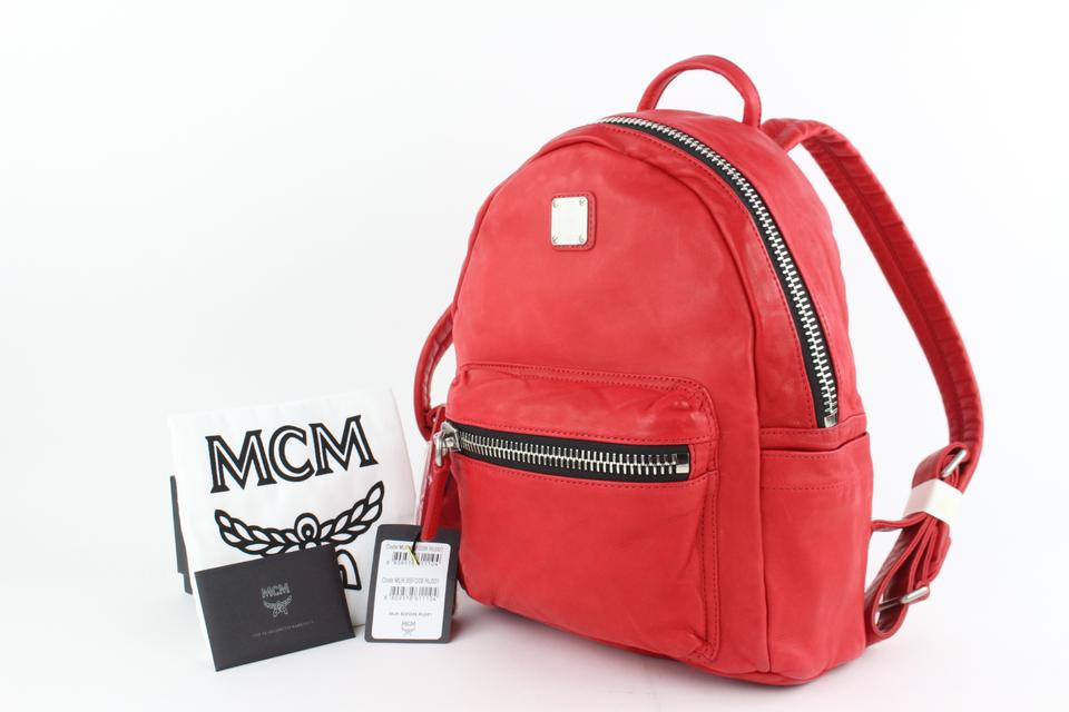 MCM Tumbler 3mcz1025 Red Leather Backpack – Bagriculture