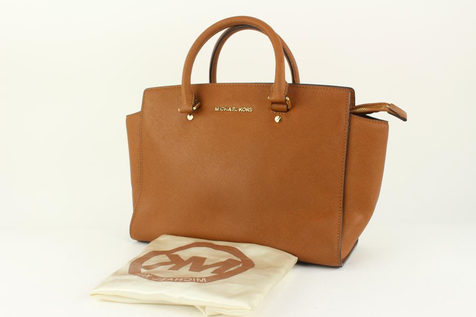 MICHAEL KORS Brown Leather Shoulder Handbag NWT | Leather shoulder handbags,  Grey leather handbags, Shoulder handbags