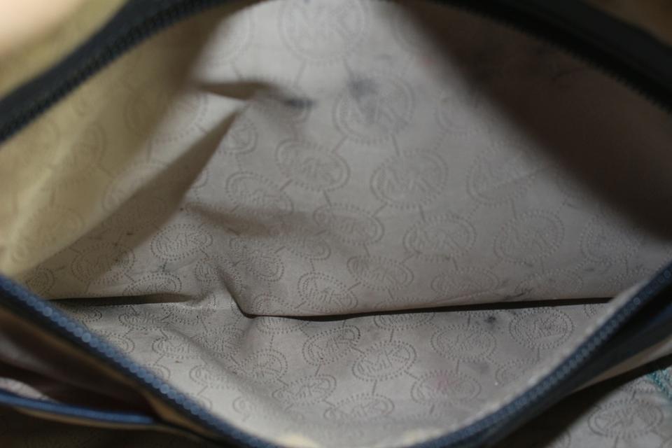 Michael Kors Blue Leather Jet Set Sullivan Tote Bag 2mk1101