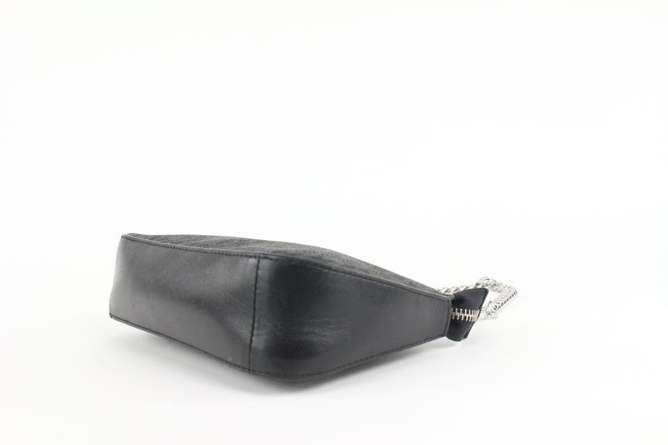 Sale MICHAEL BY MICHAEL KORS Leather POCHETTE CHAIN Bag Black -20