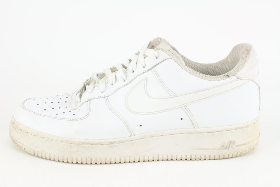 Nike Air Force I AF-1 '82 Low Sz 12 Tennis Shoes #315122-114 White  /Bone/ Black