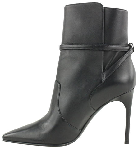 Off-White™ Size 40 Black Leather Ziptie Bootie 3of622