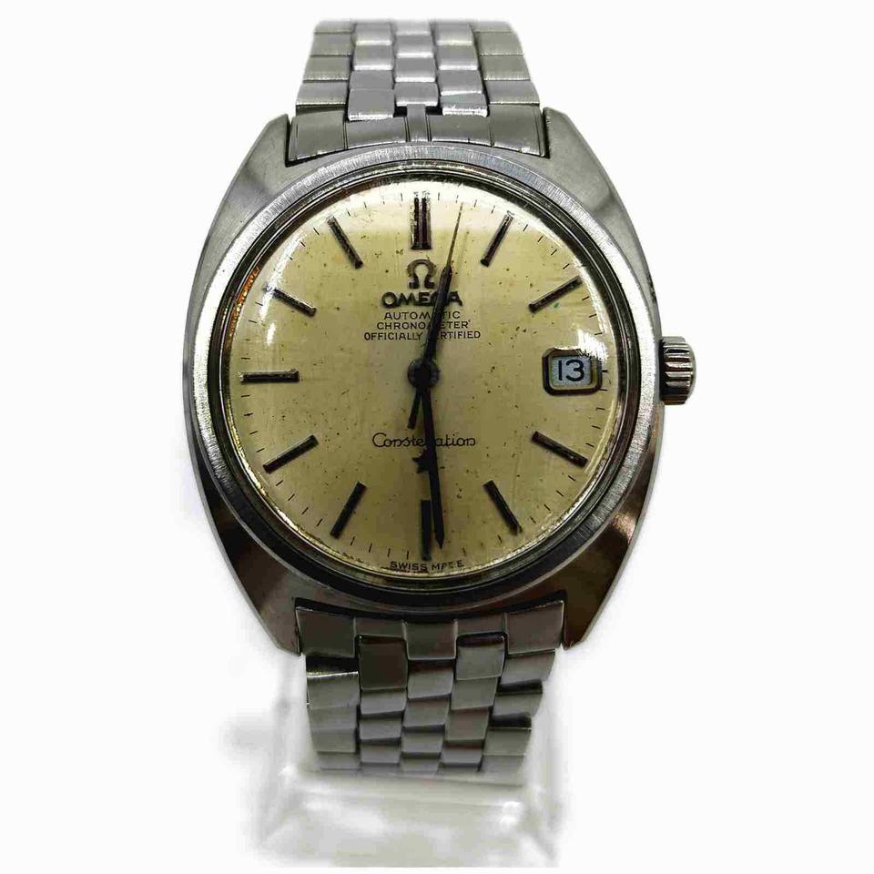 Omega Silver Constellation Day Date Watch 861280