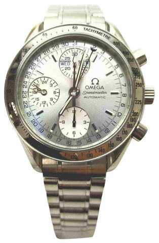 Omega  Silver 175.0084 Speedmaster Chronograph Watch 861271