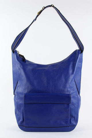 Pour La Victoire Blue Leather Hobo Bag 3PV1218